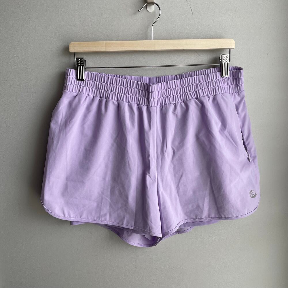 Calme by Johnny Was Elements Run Shorts Lined Lilac Purple size (M) L